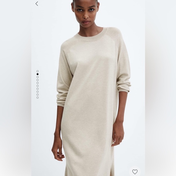 Mango - Sweater Knit Dress - Picture 2 of 8